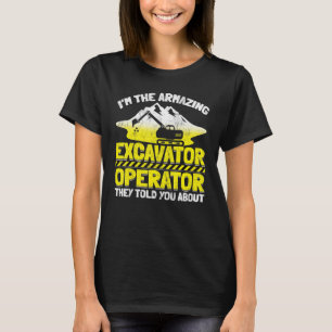 Graafwerker graafmachine graafmachine t-shirt