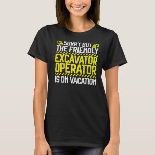 Graafwerker graafmachine graafmachine t-shirt