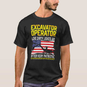 Graafwerker graafmachine graafmachine t-shirt