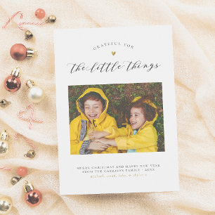 Graag gedaan voor de kleine dingen Eenvoudig Gol Feestdagenkaart