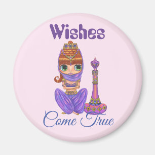 Graag kom je met echte Paarse Genie Girl Magic Bot Magneet