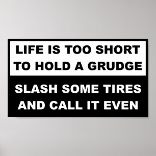 Graai Behouden Grappige Poster Bord