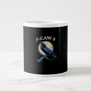 Graaiende Kraai F-Caw-F Kraai Liefhebber Creatieve Extra Grote Beker