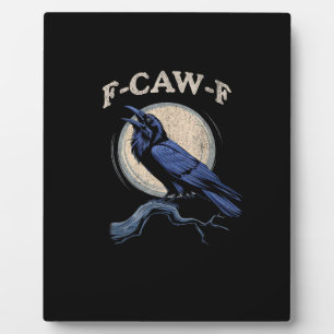 Graaiende Kraai F-Caw-F Kraai Liefhebber Creatieve Fotoplaat