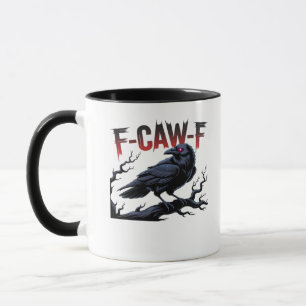 Graaiende Kraai F-Caw-F Raven Klassiek Koel Uniek Mok