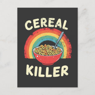 Graal Killer Mannen Food Pun True Crime Briefkaart