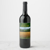 Graan Harvest Fields Wine Label Wijn Etiket (Voorkant)