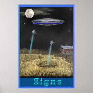 Graancirkel UFO Poster
