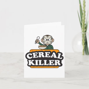 Graanmoordenaar Voedsel Pun Humor Kostuum Fun Hall Kaart