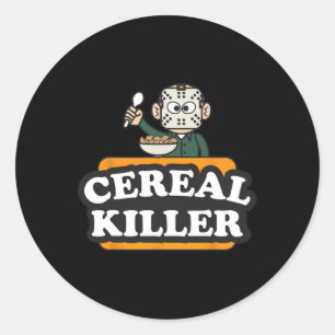 Graanmoordenaar Voedsel Pun Humor Kostuum Fun Hall Ronde Sticker