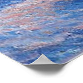 Graanschoven bij zonsondergang, Sneeuw Effect, Poster (Hoek)