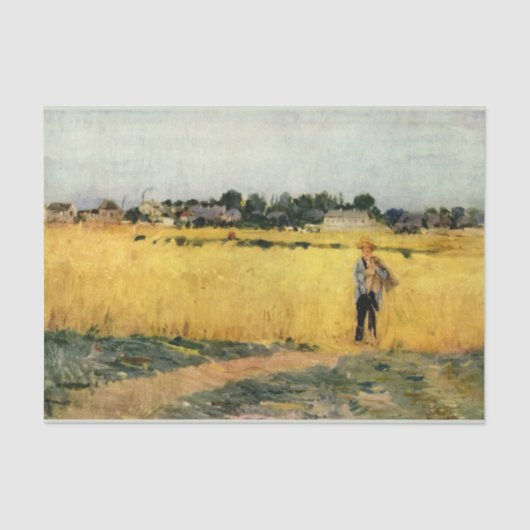 Graanveld (door Berthe Morisot) Tissuepapier (Voorkant)
