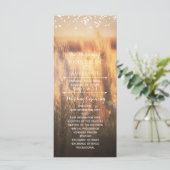 Graanveld roestige landelijke trouwprogramma rek programma (Staand voorkant)