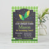 Graanverjaardagsuitnodiging Kaart (Staand voorkant)