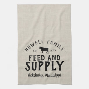 Graanzak voor gepersonaliseerde voedervoorziening theedoek