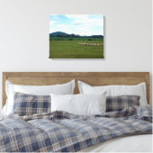 Graasschaap Canvas Afdruk (Insitu (Slaapkamer))