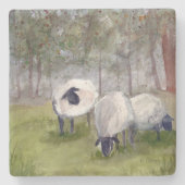 Graasschaap Stenen Onderzetter (Voorkant)