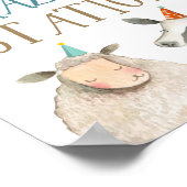 Graasstation Farm Animals Pumpkin Boy Birthday Poster (Hoek)