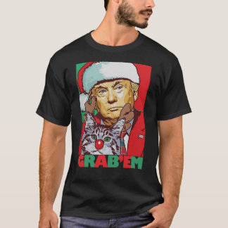 Grab: Em Cat Funny Trump kerstshirt Xmas Gif T-shirt
