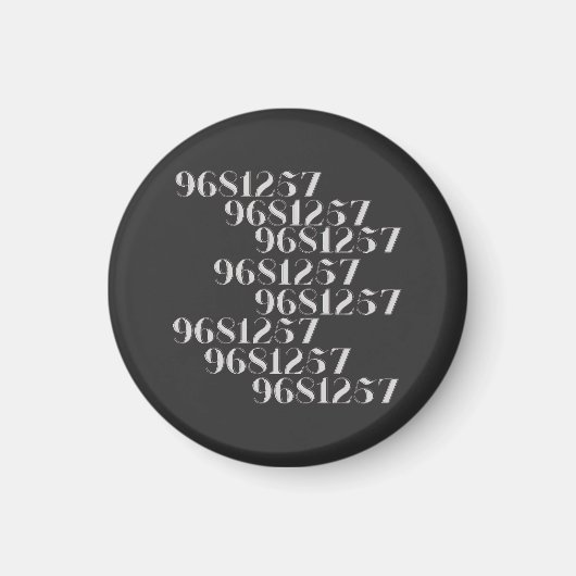 Grabovoi 9681257 Numbers Magneet (Voorkant)