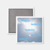 Grabovoi 9681257 Nummers in de Sky Magneet (Voorkant / Achterkant)