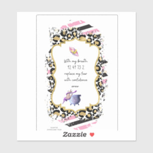 Grabovoi Numbers for Freedom of Fear Sticker