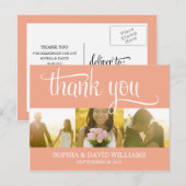 GRÂCE À LA TENDANCE | CARTE DE REMERCIEMENTS maria (Devant / Derrière)