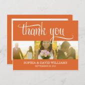 GRÂCE À LA TENDANCE | CARTE DE REMERCIEMENTS maria (Devant / Derrière)