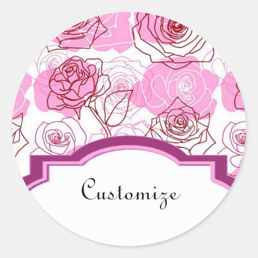 Grace & Appréciation Stickers Roses Roses Rose (Devant)