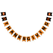 GRÂCE AUX DRAPEAUX DE BUNTING NOIR ET ORANGE (Tout)