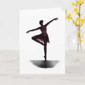 "Grace" ballerina kaart - roze (Gele Bloem)