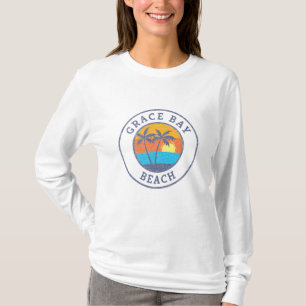 Grace Bay Beach, Turks en Caicos Faded Classic T-shirt