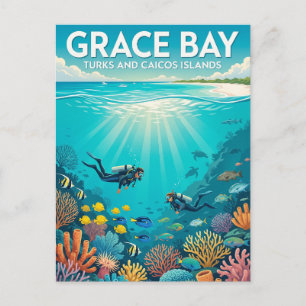 Grace Bay, Providenciales Turks- en Caicoseilanden Briefkaart