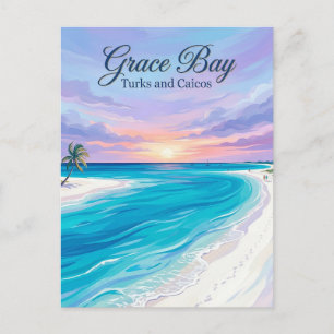 Grace Bay Turks en Caicos Briefkaart