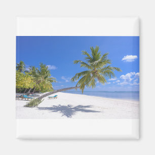 Grace Bay, Turks en Caicos Sand & Blue Ocean Waves Magneet