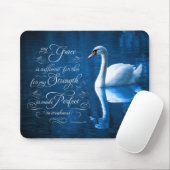 Grace Bible Verse Mute Swan Mousepad Muismat (Met muis)