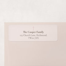Grace Blush Minimal Kruis Familie Retouradres
