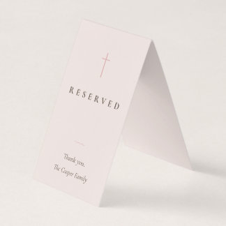 Grace Blush Religieuze Reserveringskaart Visitekaartjes