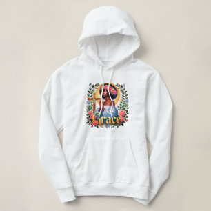 Grace Christelijk Afro Zwarte Vrouw Bidden Hoodie