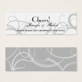 Grace : Dramatique Flûtes Gris Mariage Boire Bille (Devant & derrière)