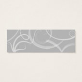 Grace: Dramatische wervelingen grijs bruiloft Drin Mini Visitekaartjes (Achterkant)