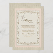 Grace en Flare Religieuze Uitnodiging (Voorkant / Achterkant)