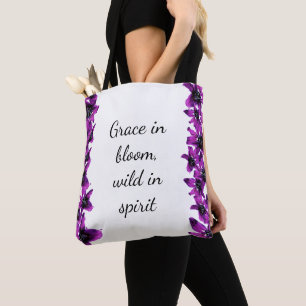Grace en fleur - Sac fourre-tout Lily violet
