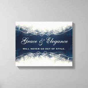 Grace en legance zullen nooit uit de stijl komen canvas afdruk