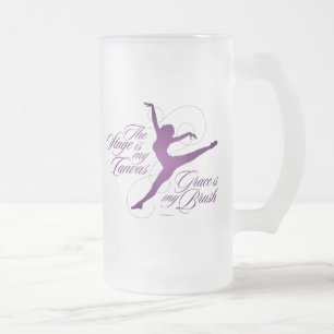 Grace Est Ma Brosse (Danse) Verre Frosted Beer Mug