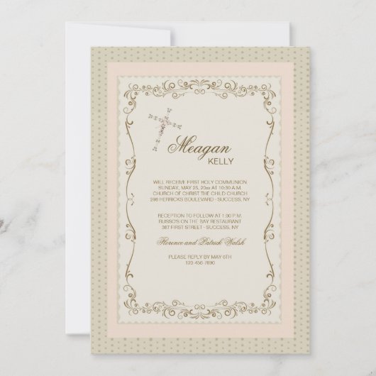 Grace et Flare Invitation religieuse (Devant)