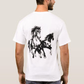 Grace galopante : T-shirt graphique à cheval Majes (Dos)