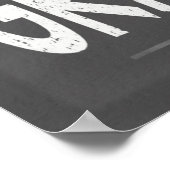 Grace gebeurt hier Christelijk Chalkboard-uitzicht Poster (Hoek)