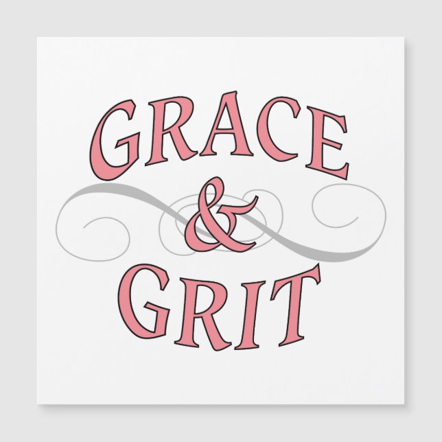 Grace & Grit in roze en grijs (Voorkant)