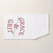 Grace & Grit in roze en grijs Bad Handdoek (Handdoek)